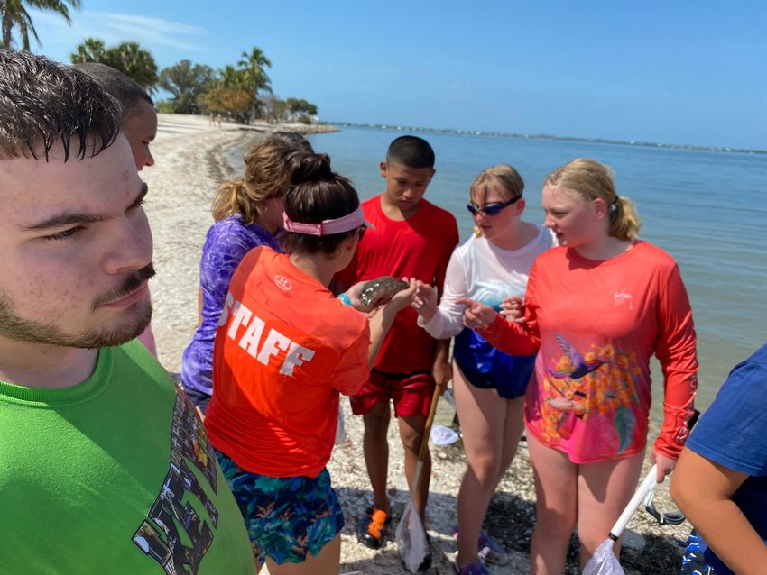 This trip to Sanibel Sea School was about fish anatomy and social structures. The marine instructors taught students about the types and functions of fish fins.